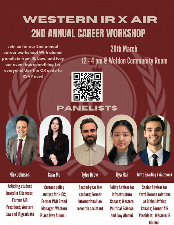 March 20 Career Workshop 2025 IR x AIR poster